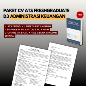 Template CV ATS Freshgraduate D3 ADMINISTRASI KEUANGAN