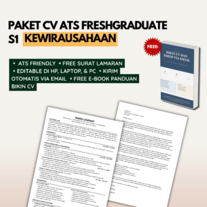 Template CV ATS Freshgraduate S1 KEWIRAUSAHAAN