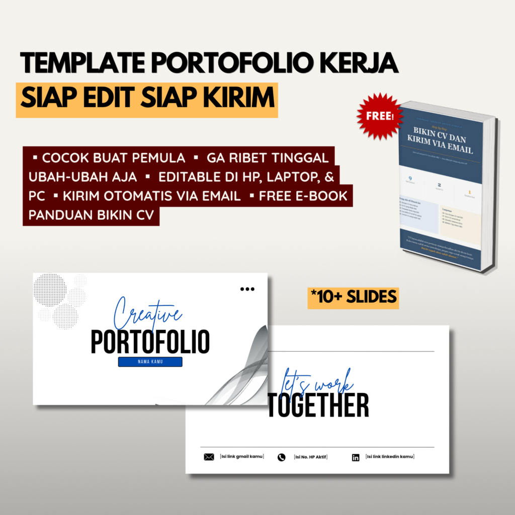 Template Portofolio Kerja Siap Edit Untuk Semua Jenjang dan Jurusan