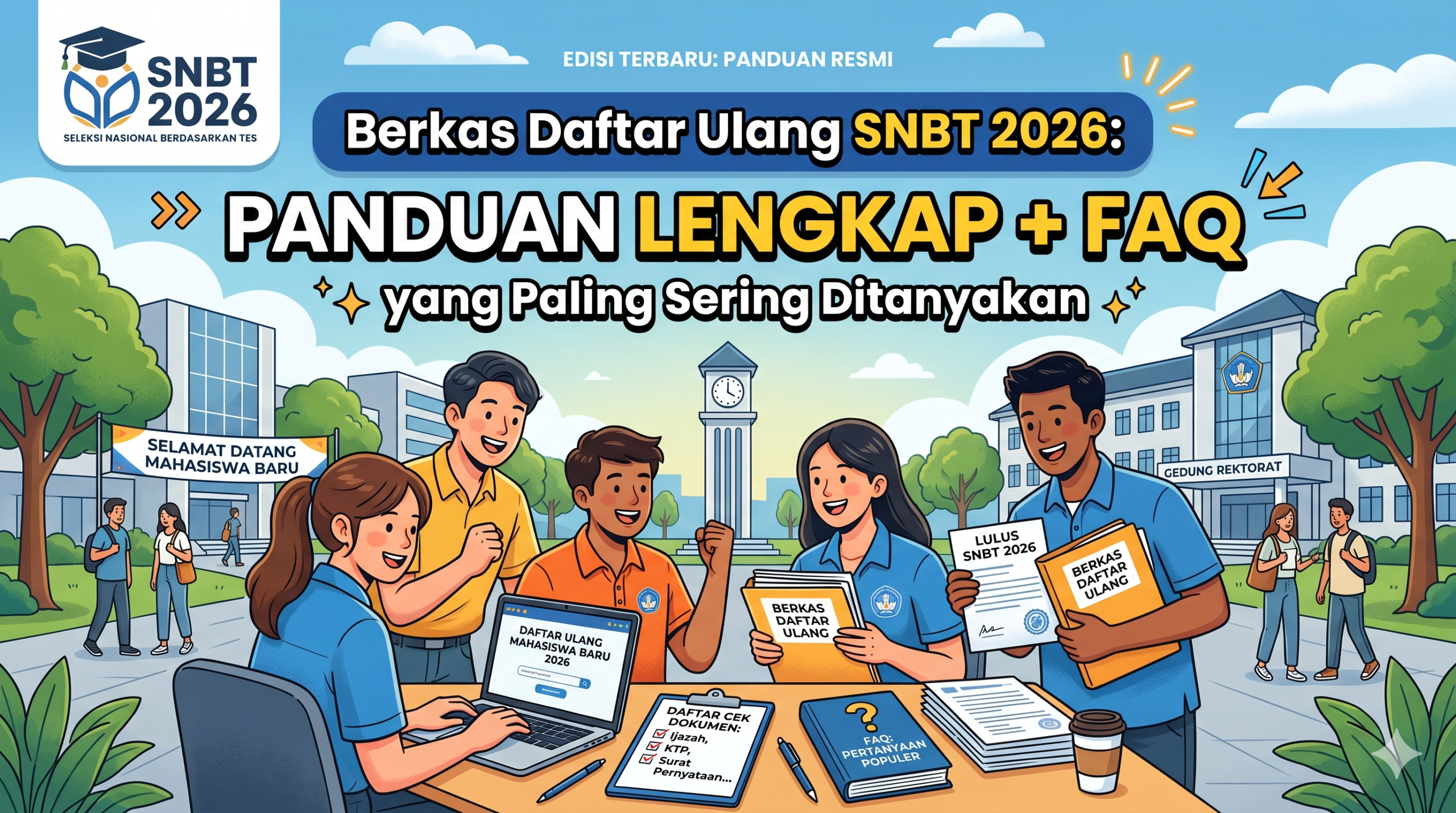 Ilustrasi Daftar Ulang SNBT